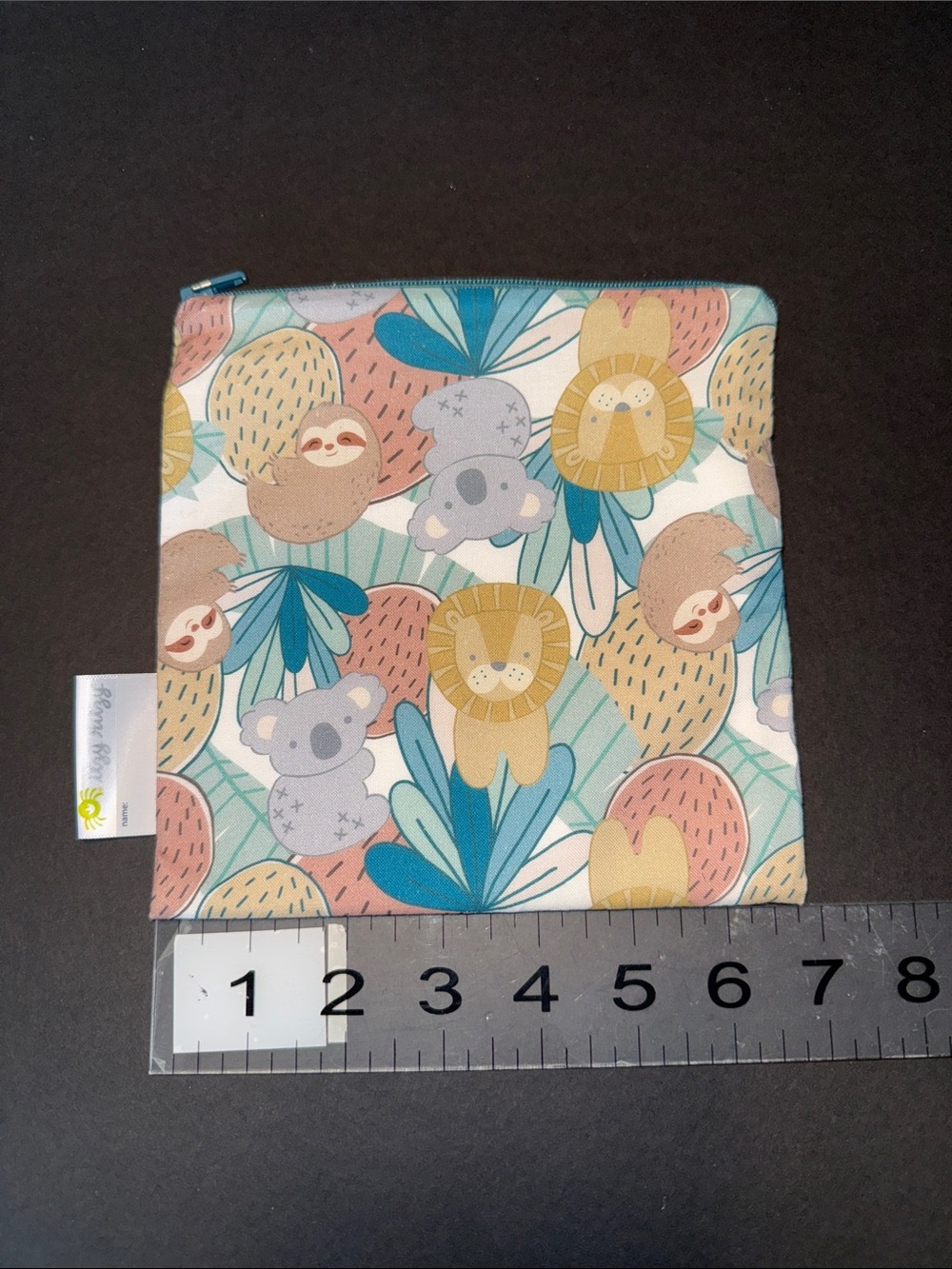 Itzy Ritzy Snack Happens Kids Animal Print Snack Bag - Pastel Multicolor